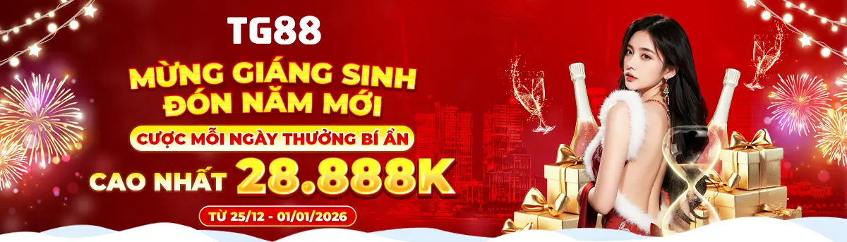 2tg88 Mưng giáng sinh đón năm mới thưởng tối đa 28.888k